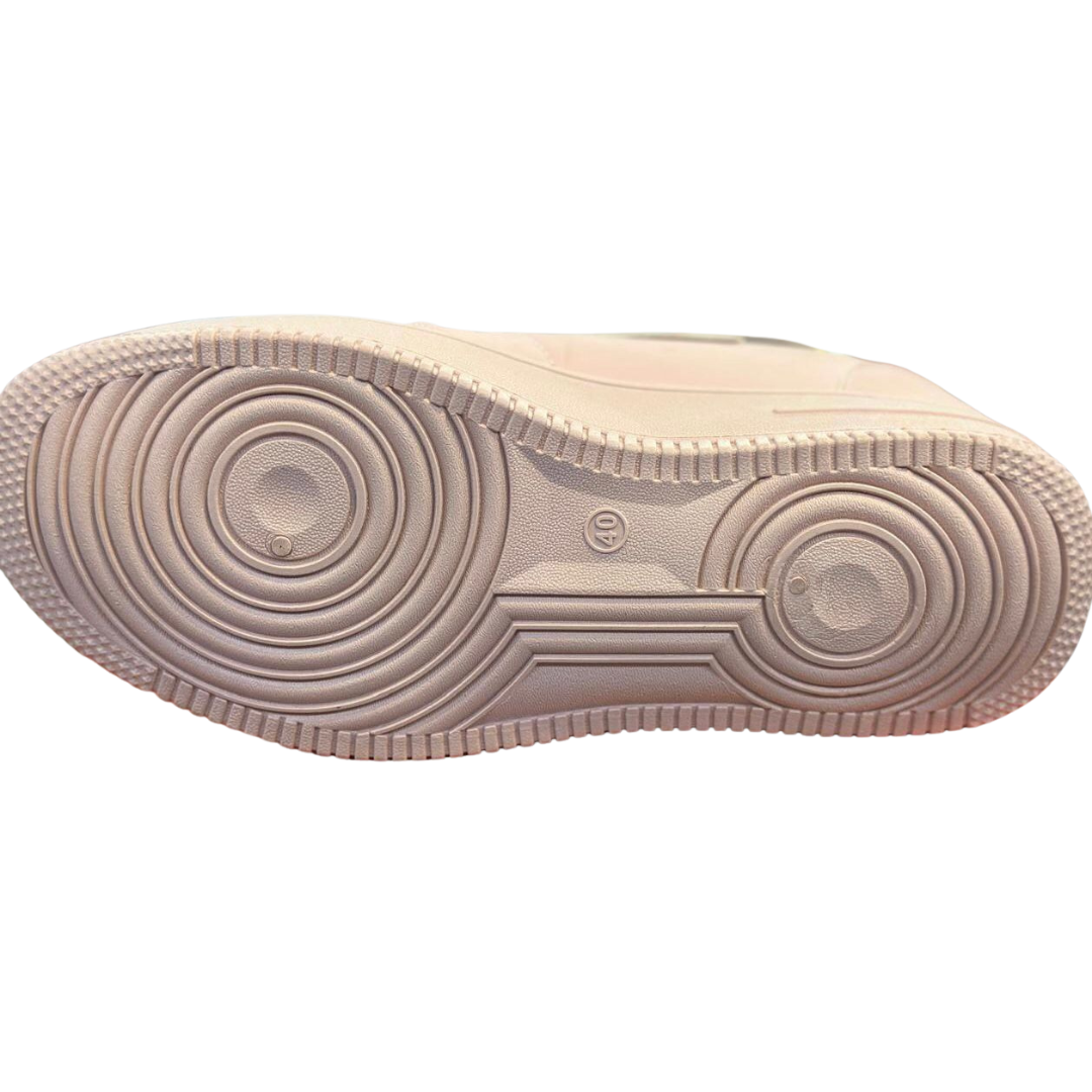 Light pink casual sneakers for women