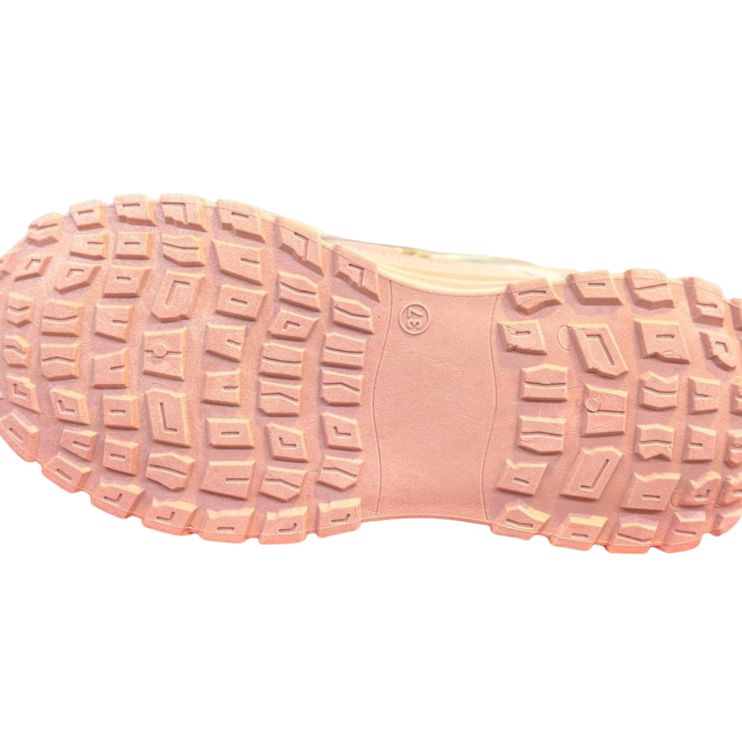 Pink & white instant style sneakers for women