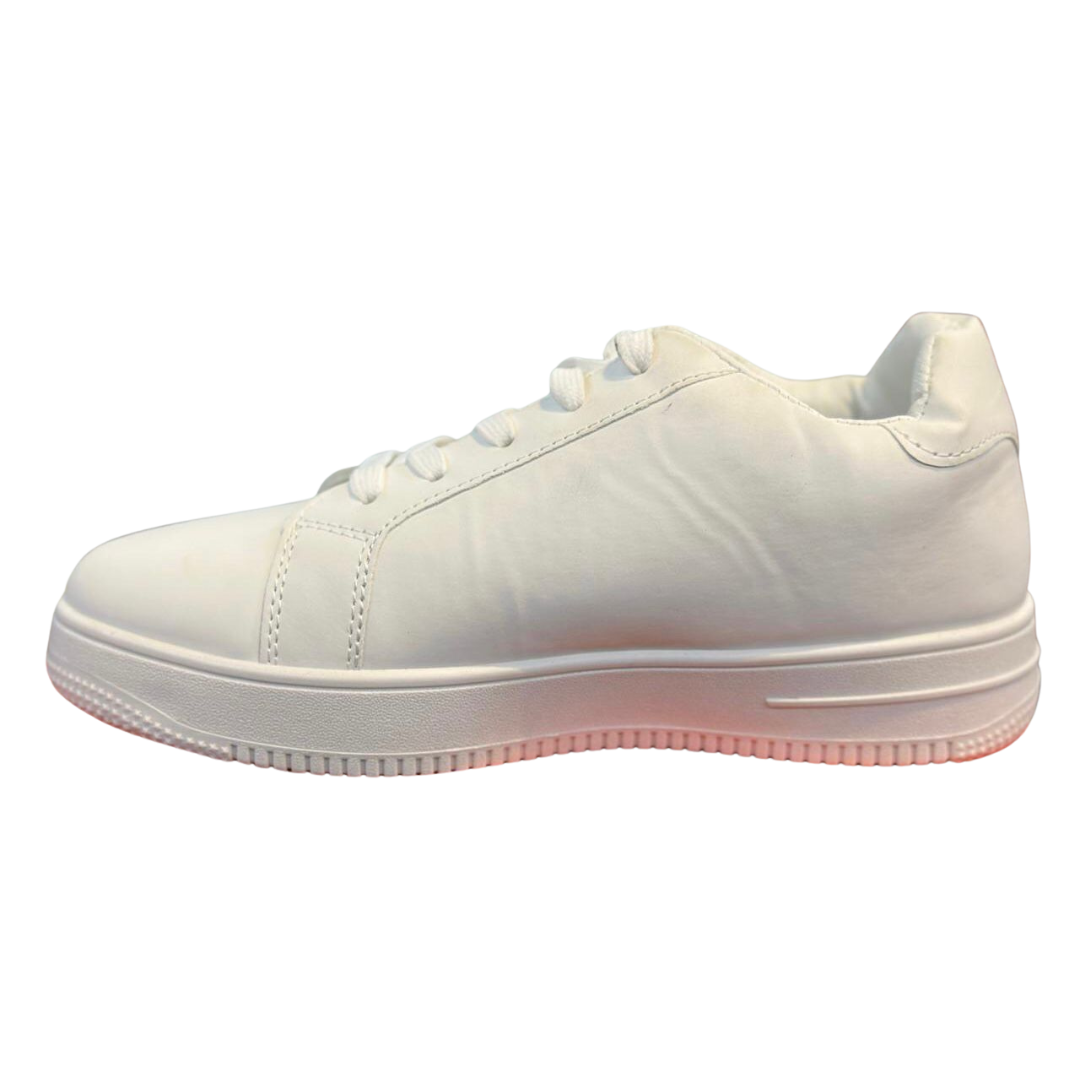 White casual sneakers for women