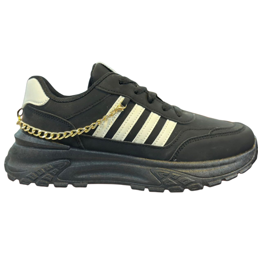 Black & white instant style sneakers for women