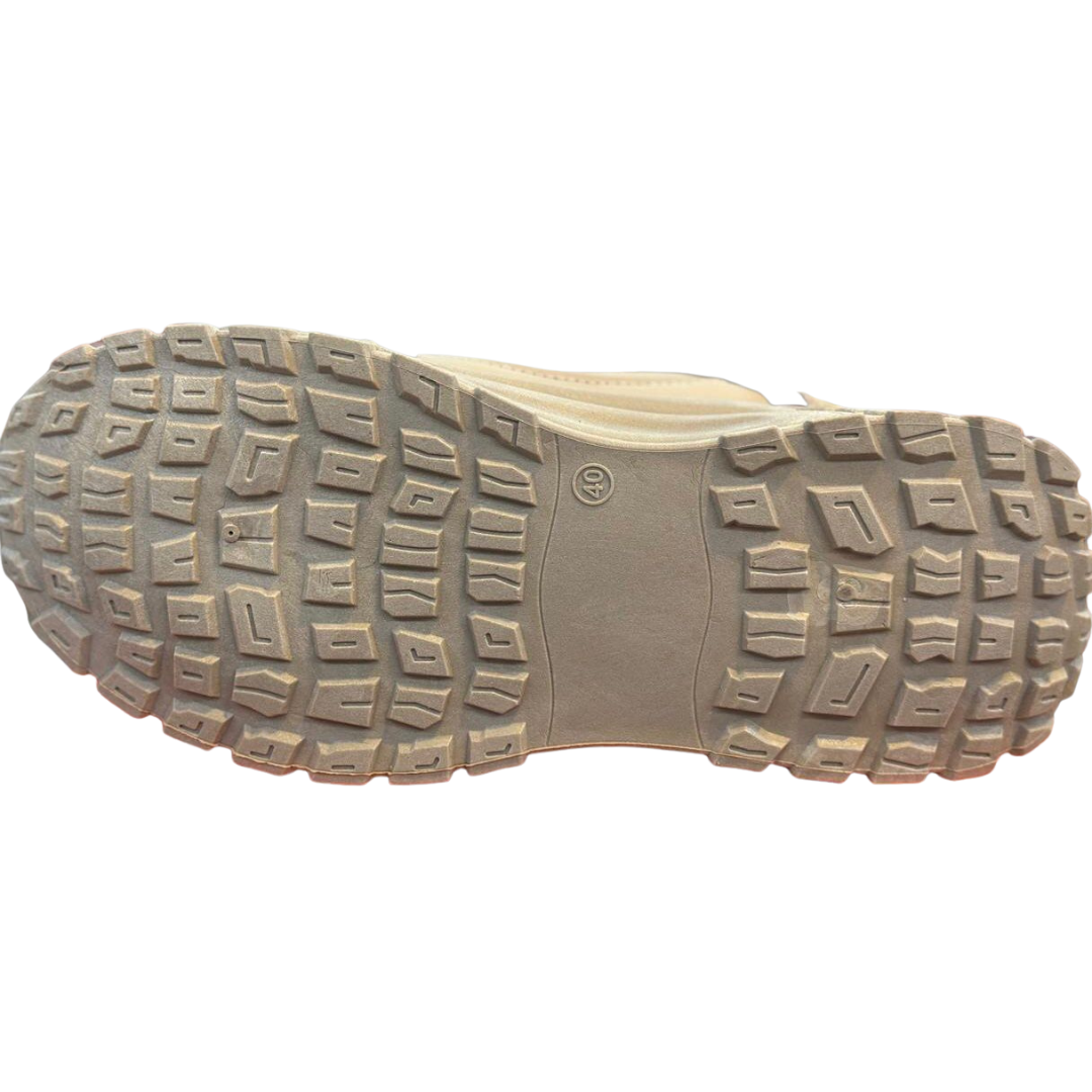 Beige & black instant style sneakers for women